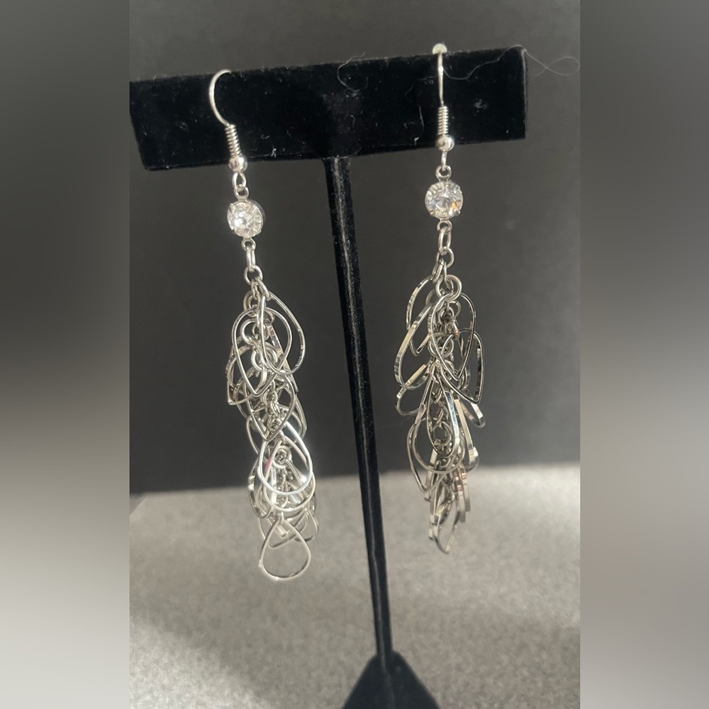Silver Toned Dangle Earrings